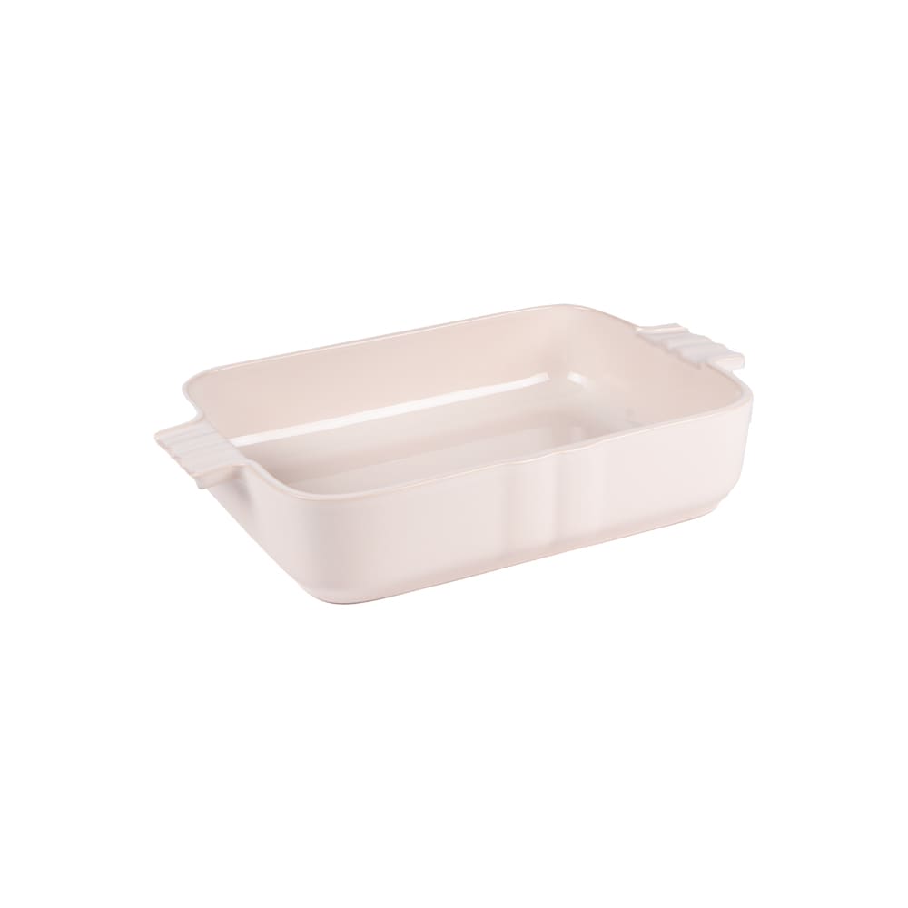 Plat crème lourmarin 30x20 cm beige en grès Plat crème lourmarin 30x20 cm beige en grès