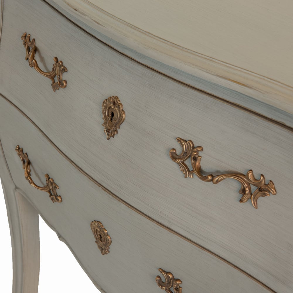 Commode double en bois taupe l140 cm murano gris en bois de bayur - Maisons du Monde