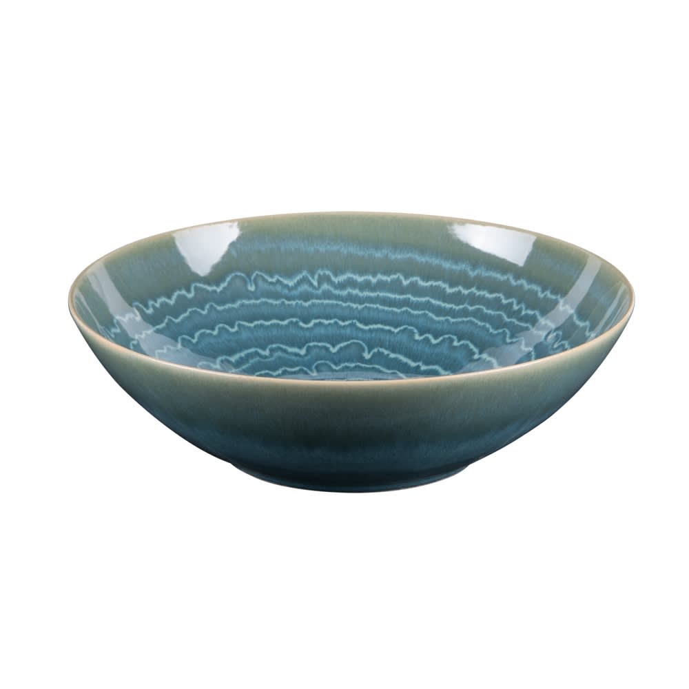 Saladier   24 cm bleu en grès