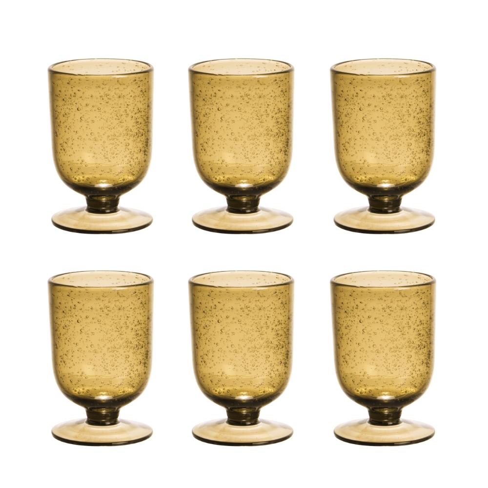 De 6 verres à pied gordes