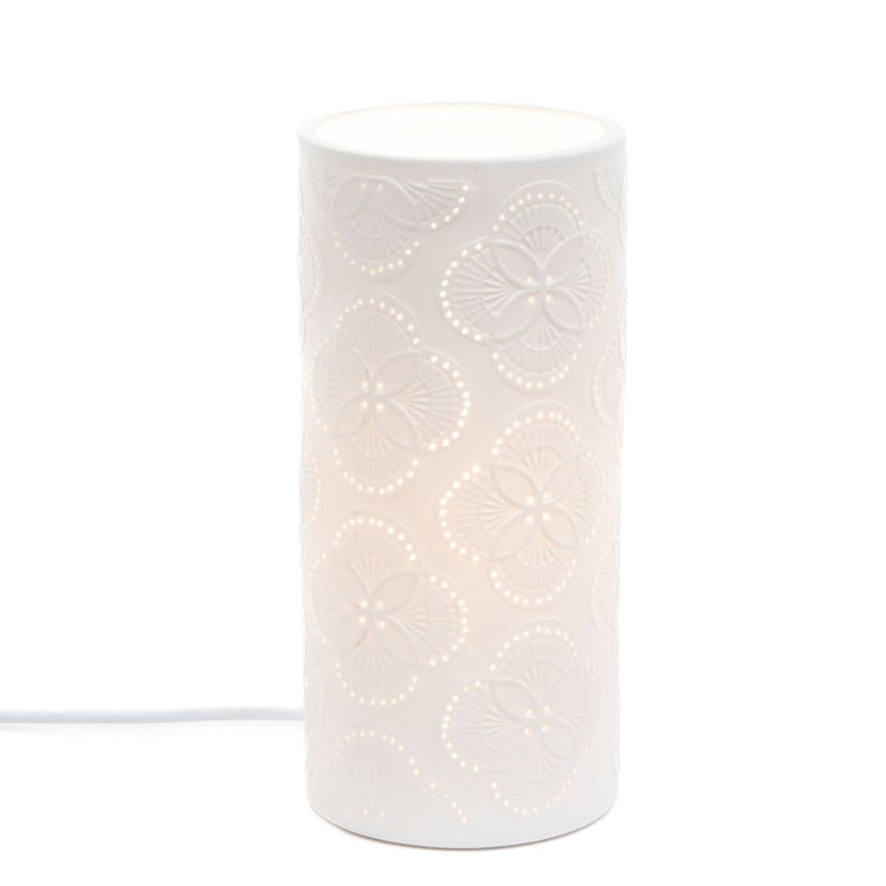 Lampe Imany blanc en porcelaine