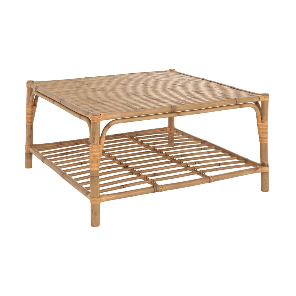 Table basse de jardin en bambou