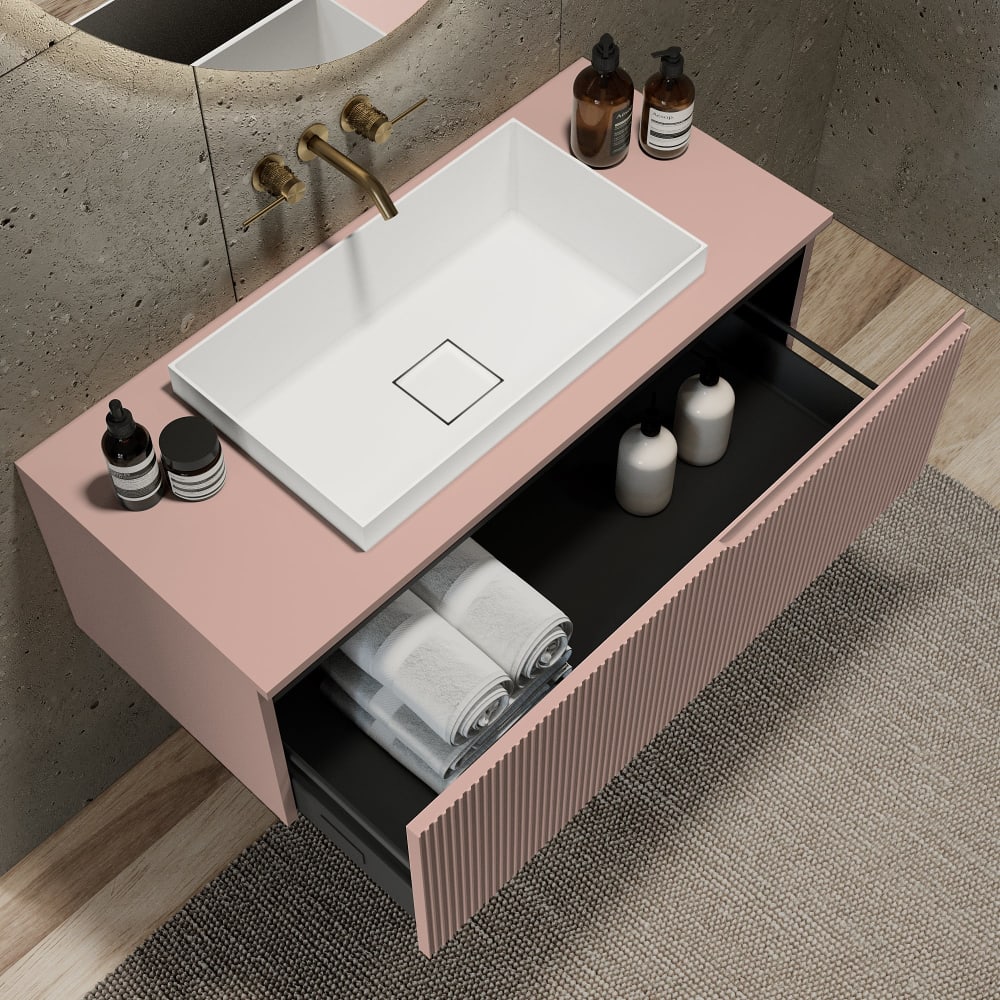 Composition 3 pièces en MDF rose poudré - Maisons du Monde