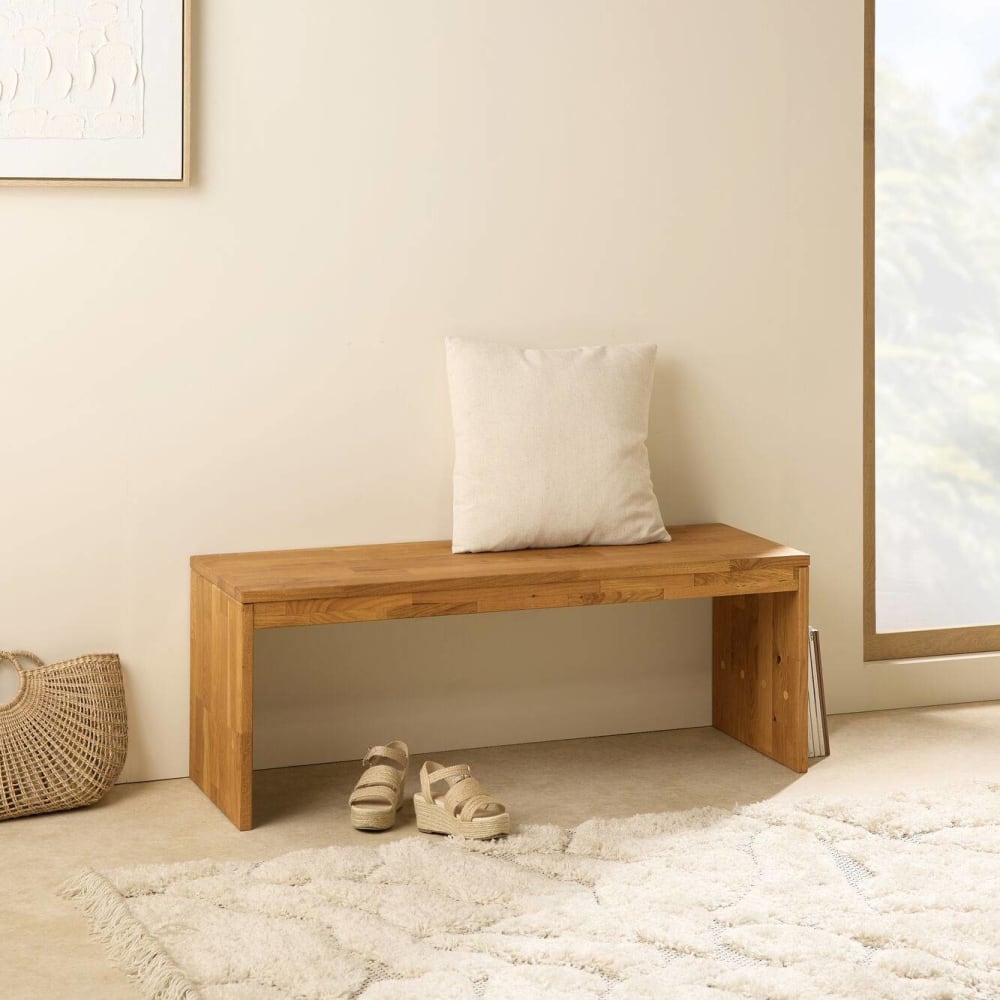 Banc 2 places en chêne massif