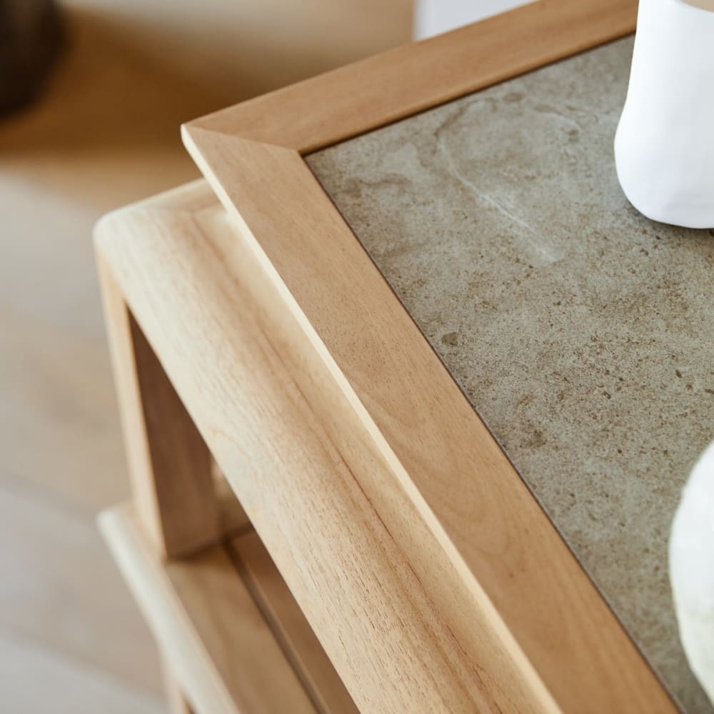 Konsole aus massivem Teakholz 100 cm - Maisons Du Monde