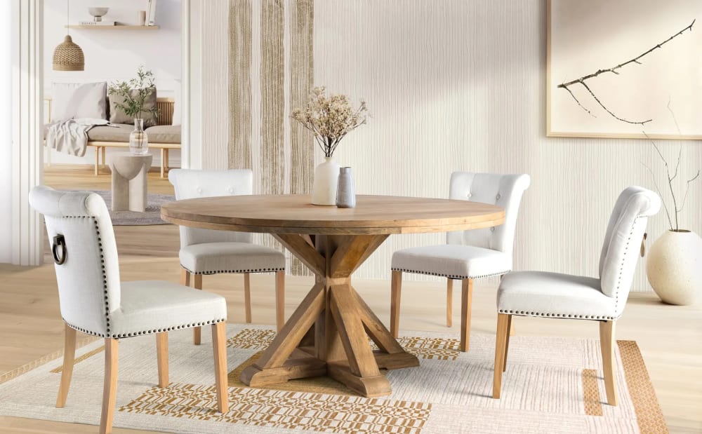 Runder Tisch aus Mangoholz für 10 Personen - Maisons Du Monde