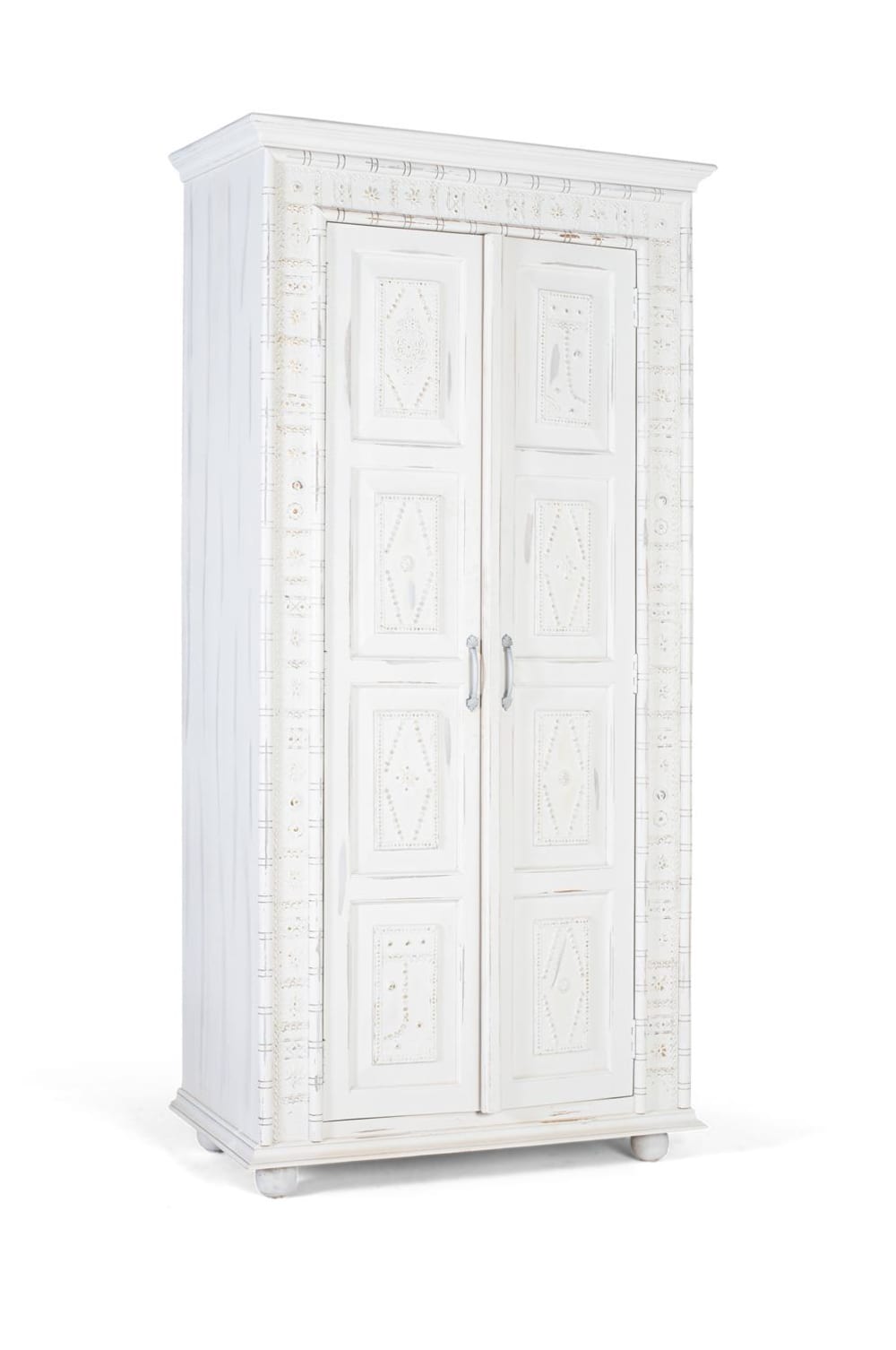 Armoire 2 portes fabriquée à la main en bois de manguier - Maisons du Monde