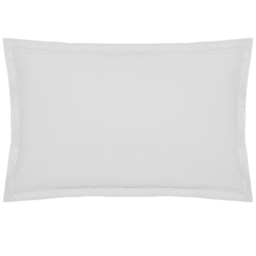 Housse de coussin coton blanc 50x70cm