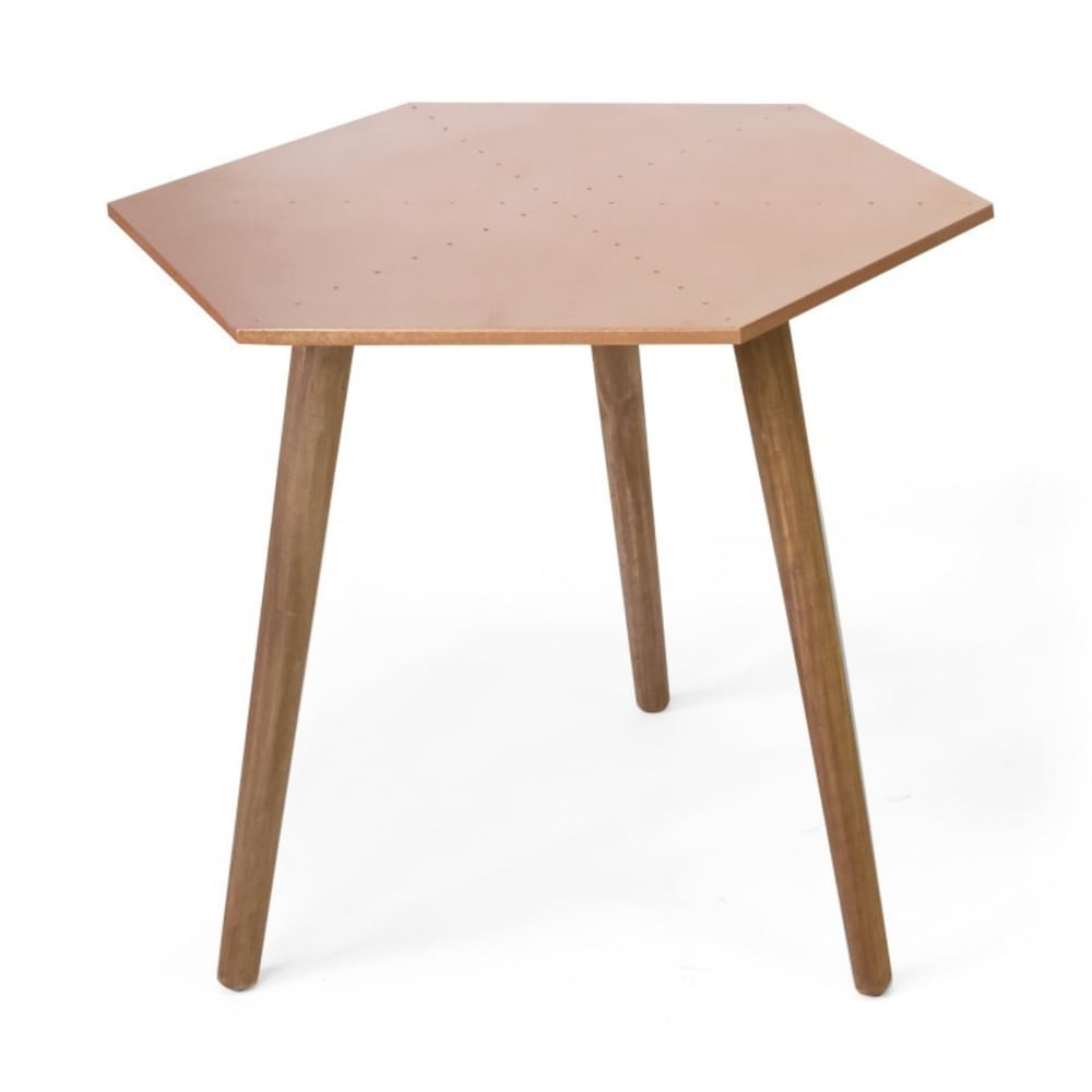 Table d'appoint cuivre 45x50x50 cm