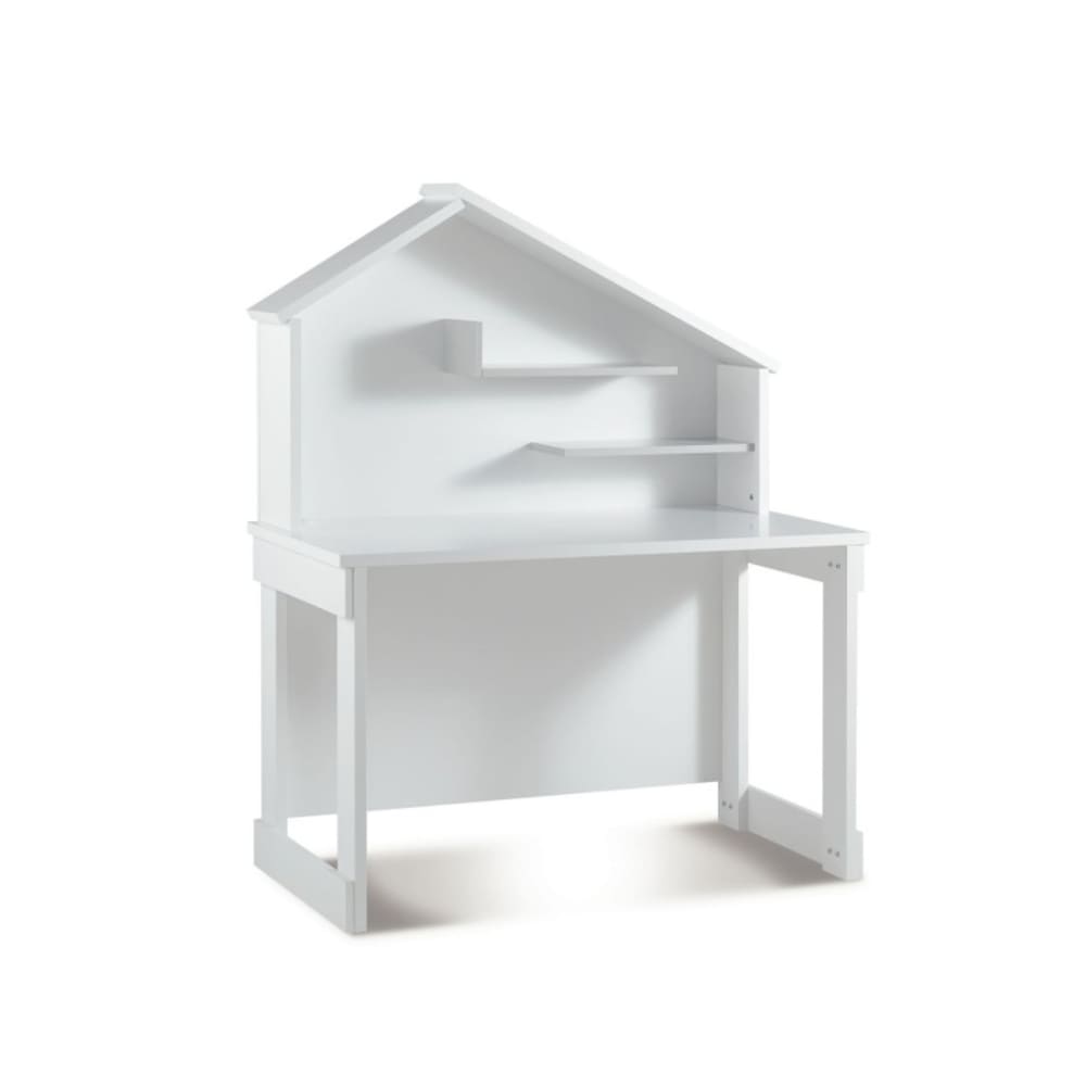 MueMue Schreibtisch weiß 148,4x117,6x58cm Spanplatte Kinder