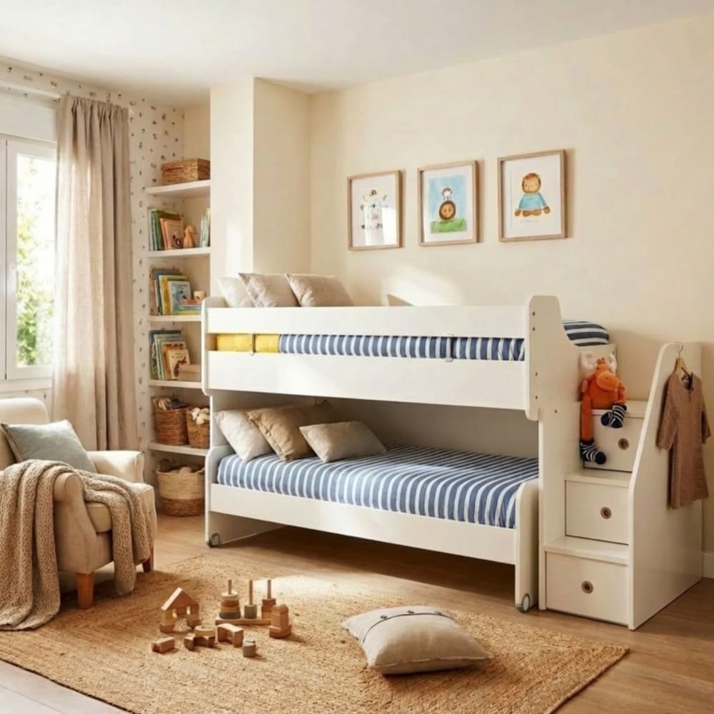 Bett Midi weiß 90X200/90/190cm - Maisons Du Monde