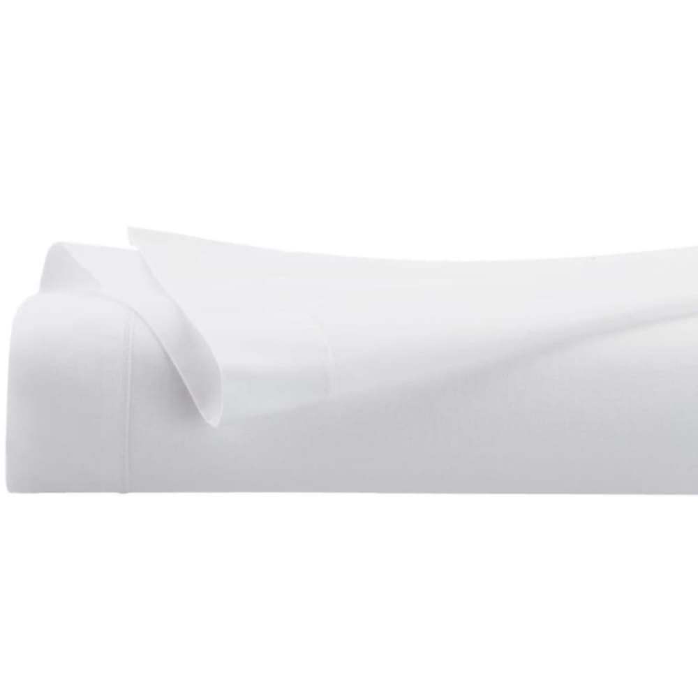 Drap plat en coton blanc 90x190cm