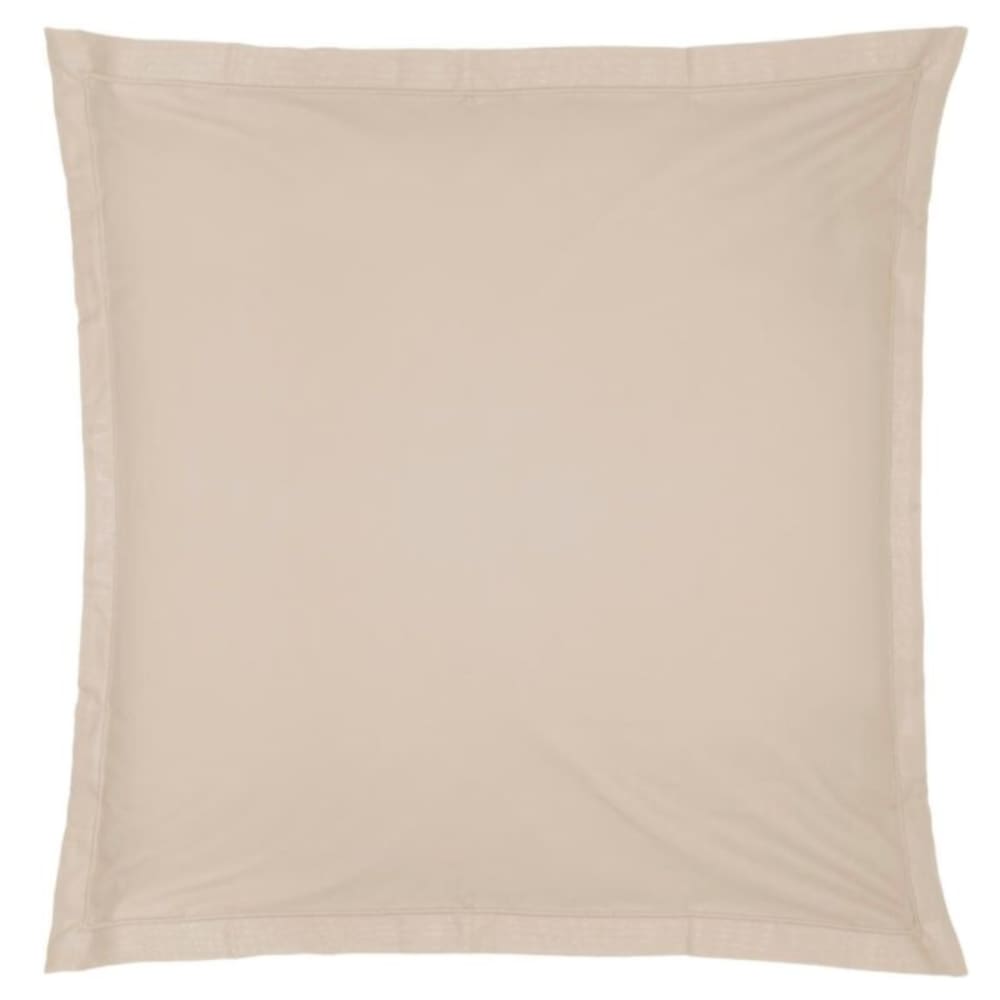 Housse de coussin coton beige 63x63cm