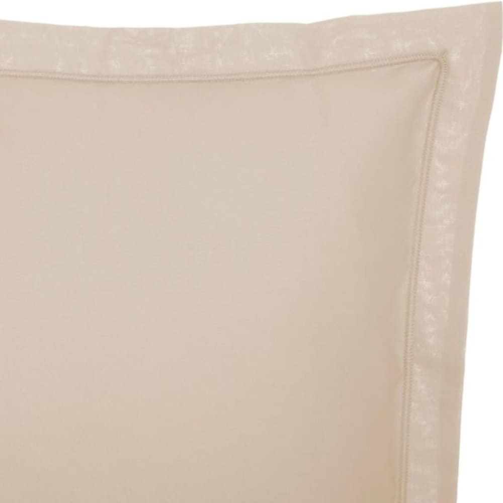 Housse de coussin coton beige 50x70cm — vue 3