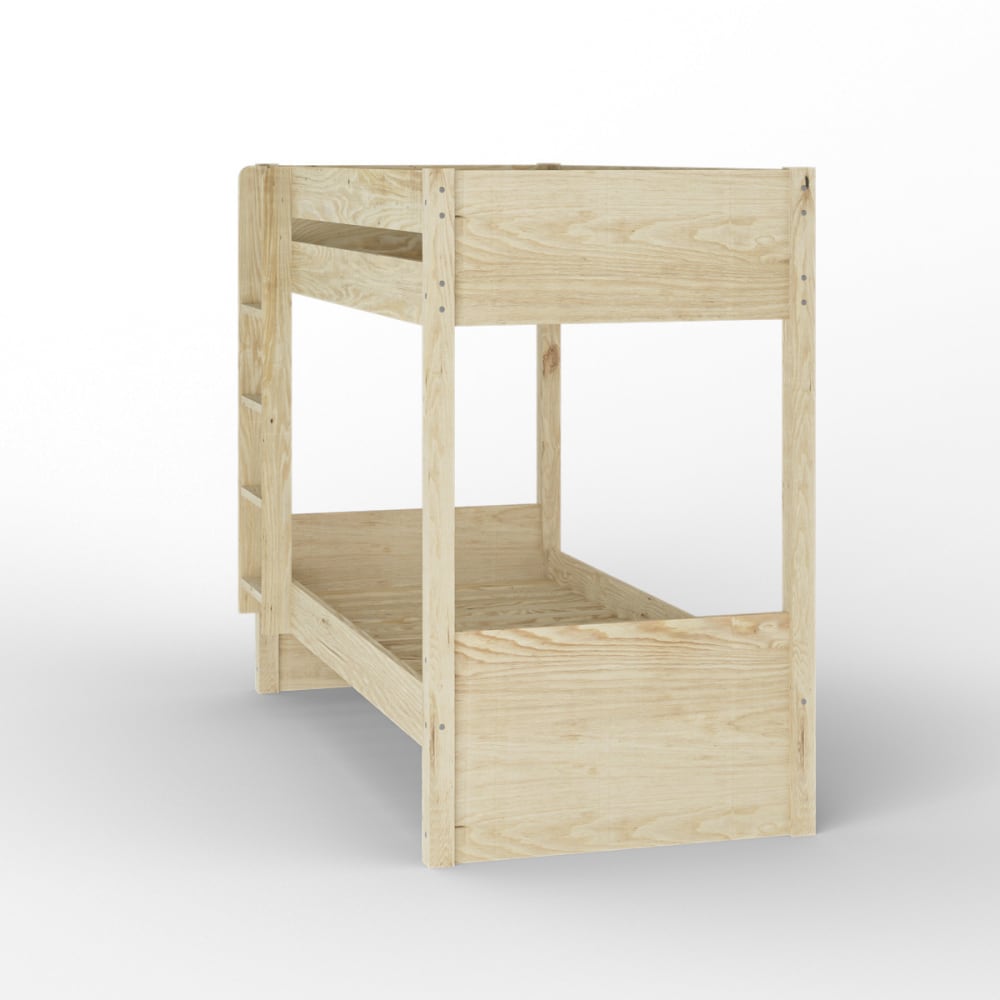 Lit superposé avec matelas bois massif 80x200 cm - Maisons du Monde