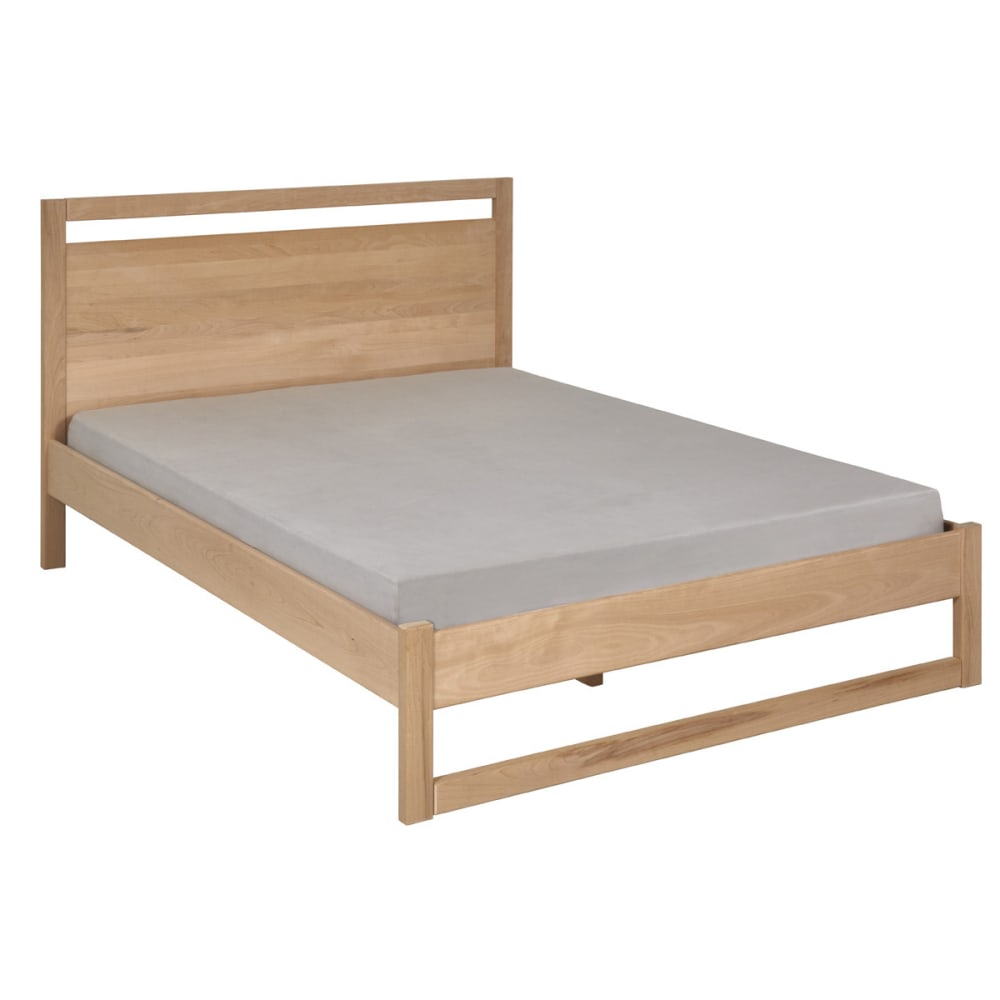 Pack lit avec matelas bois massif 160x200 cm