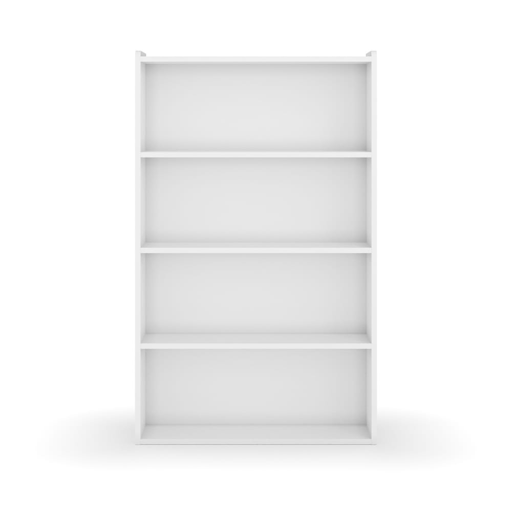 Bibliothèque étagère bois massif blanc