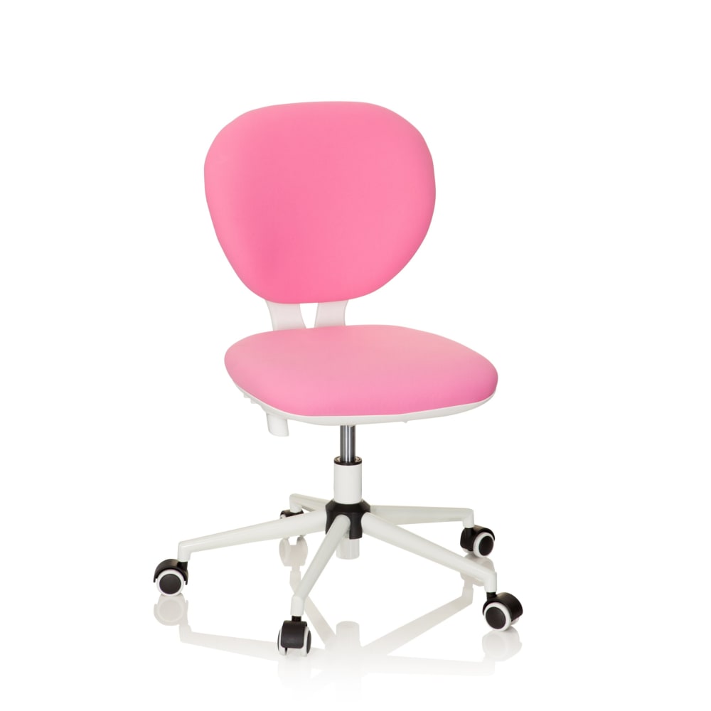 hjh OFFICE Kinderdrehstuhl aus Stoff, Pink ROSA STOFF Kinder