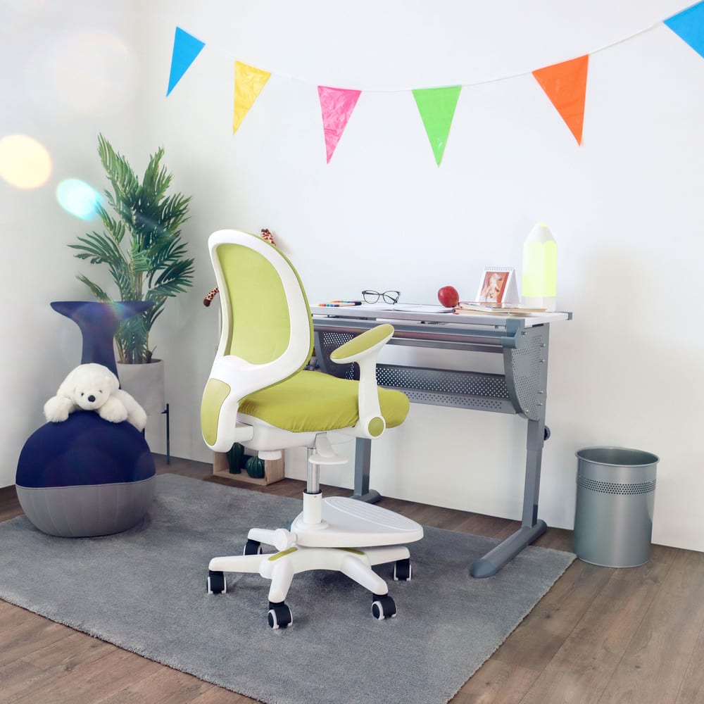 Kinderstuhl aus Stoff / Netzstoff, Grün - Maisons Du Monde