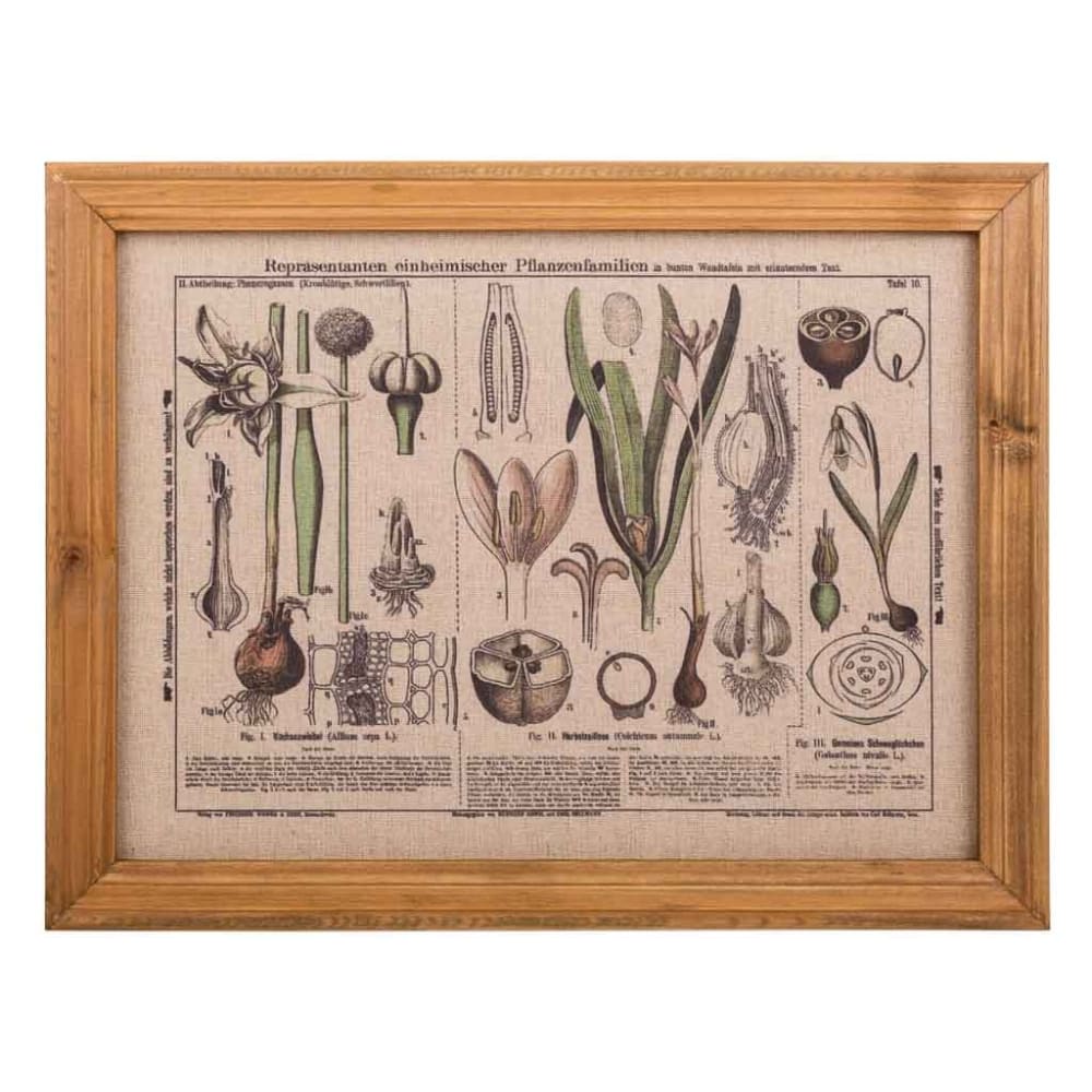 Bedrucktes Leinwandbild mit Holzrahmen 33x43x1,8, mehrfarbig -