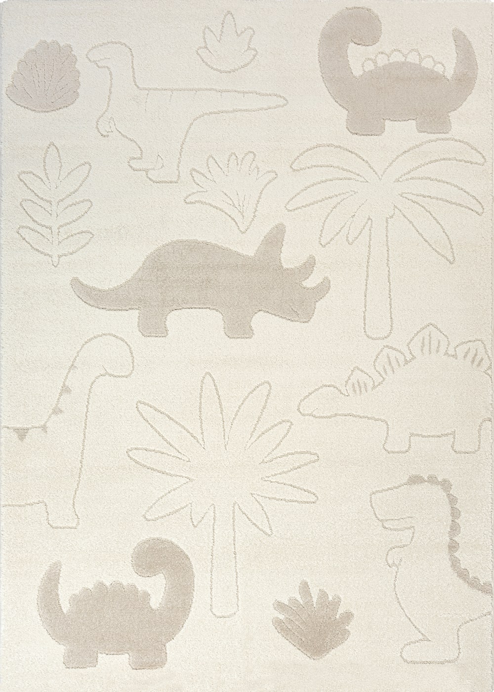 Tapis pour chambre enfant facile entretien, crème, 200 x 280 cm