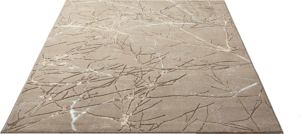 Tapis poils courts nœuds salon moderne, beige, 80 x 300 cm — vue 4