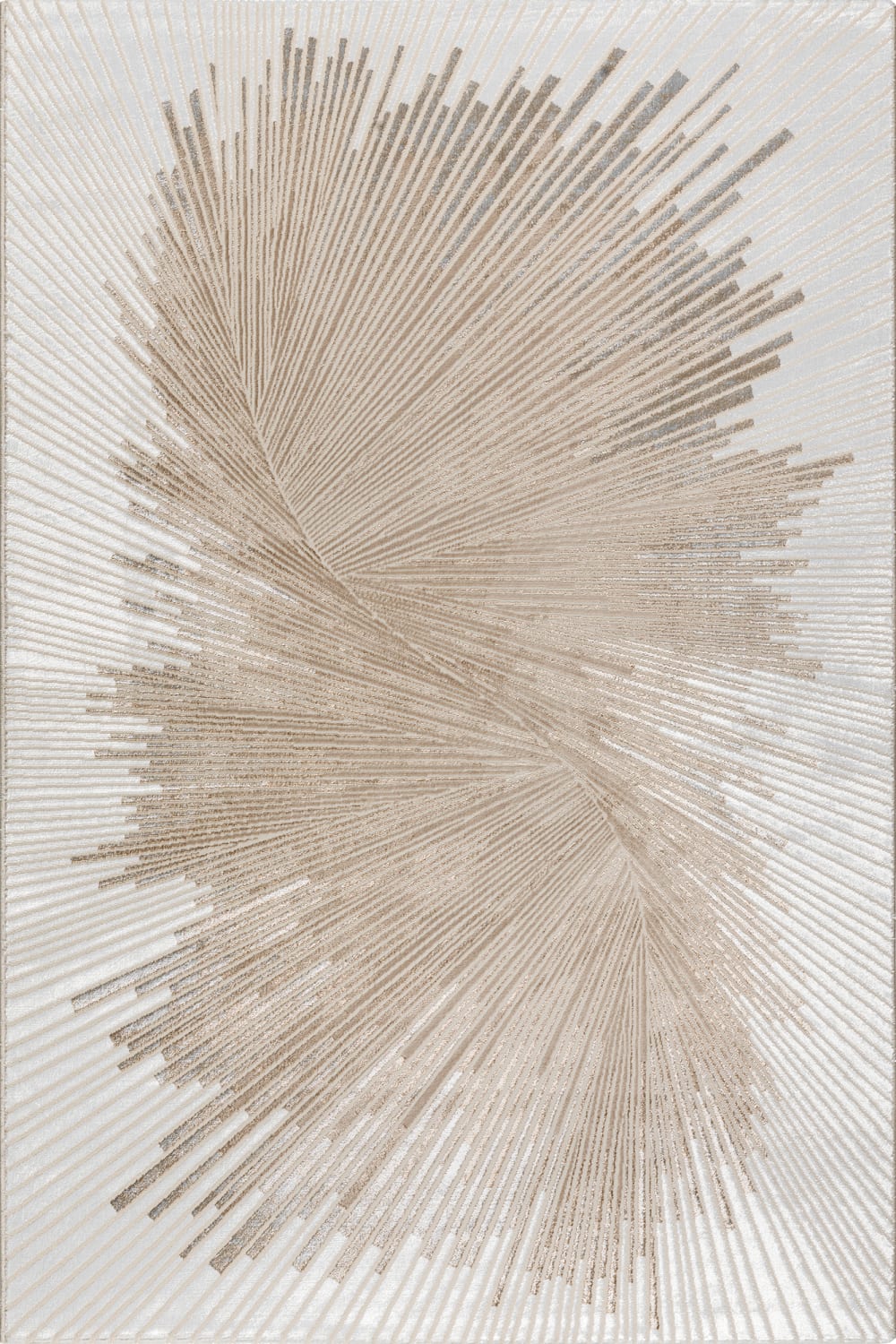 The carpet Moderner Teppich, Glanzfaser, Grau, 240 x 340 cm style exotic Grau Öko-Tex Zertifikat Pes - Polyester