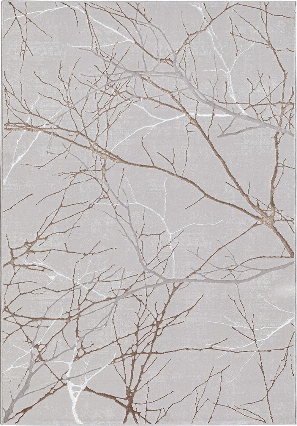 Moderner Teppich, Glanzfaser, Grau, 80 x 150 cm - Maisons Du