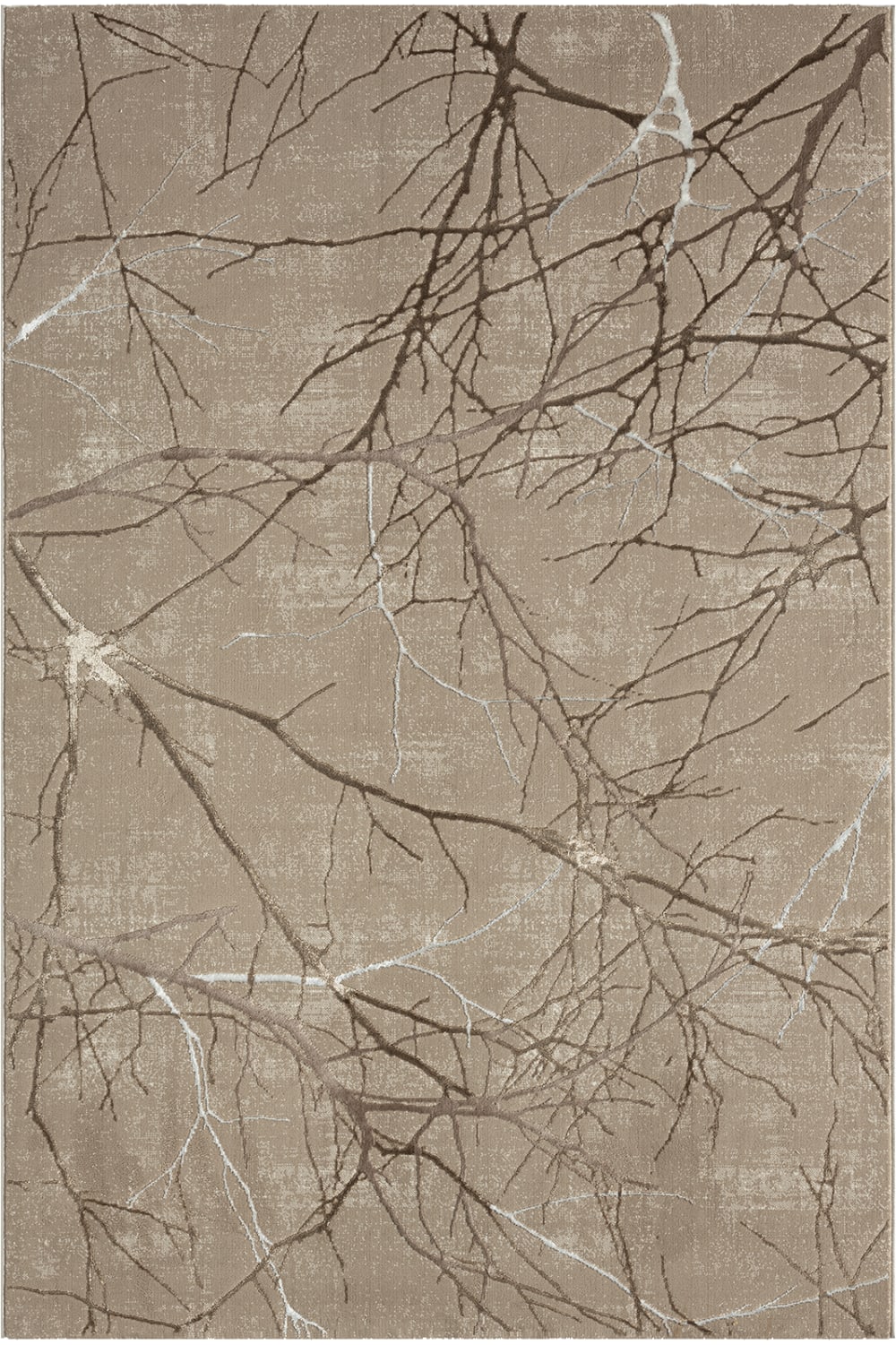 Tapis poils courts nœuds salon moderne, beige, 80 x 150 cm