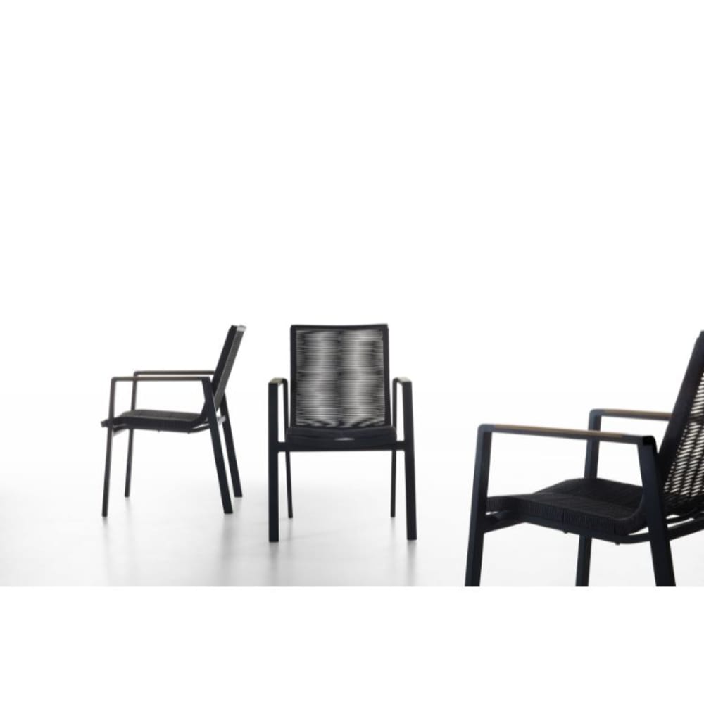 Chaise repas gris anthracite L59 x P62 x H88 cm - Maisons du Monde