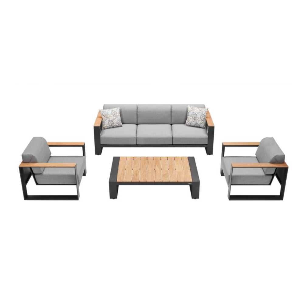 Canapé 3 places gris L220 x P84 x H59.5 cm - Maisons du Monde