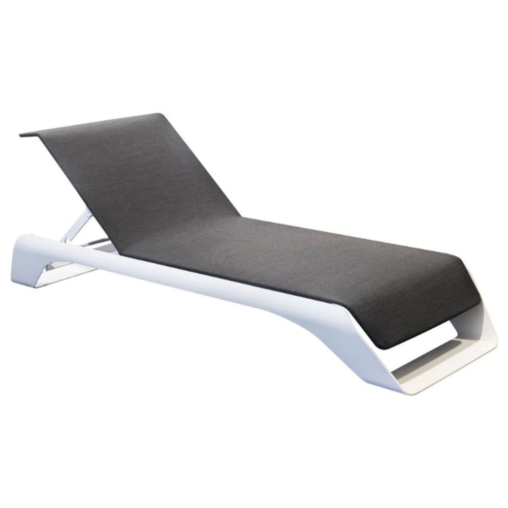 Bain de soleil alu blanc L220 x P76.5 x H87cm