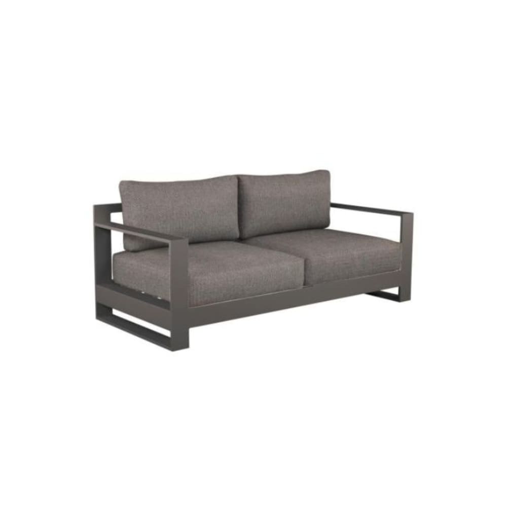 Au jardin de Chloé Canapé 3 places noir L254 x P79.5 x H65 cm - Aluminium