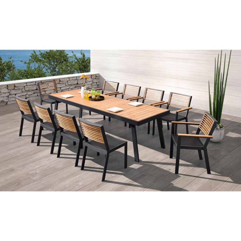 Chaise repas noire L50 x P60 x H85 cm - Maisons du Monde