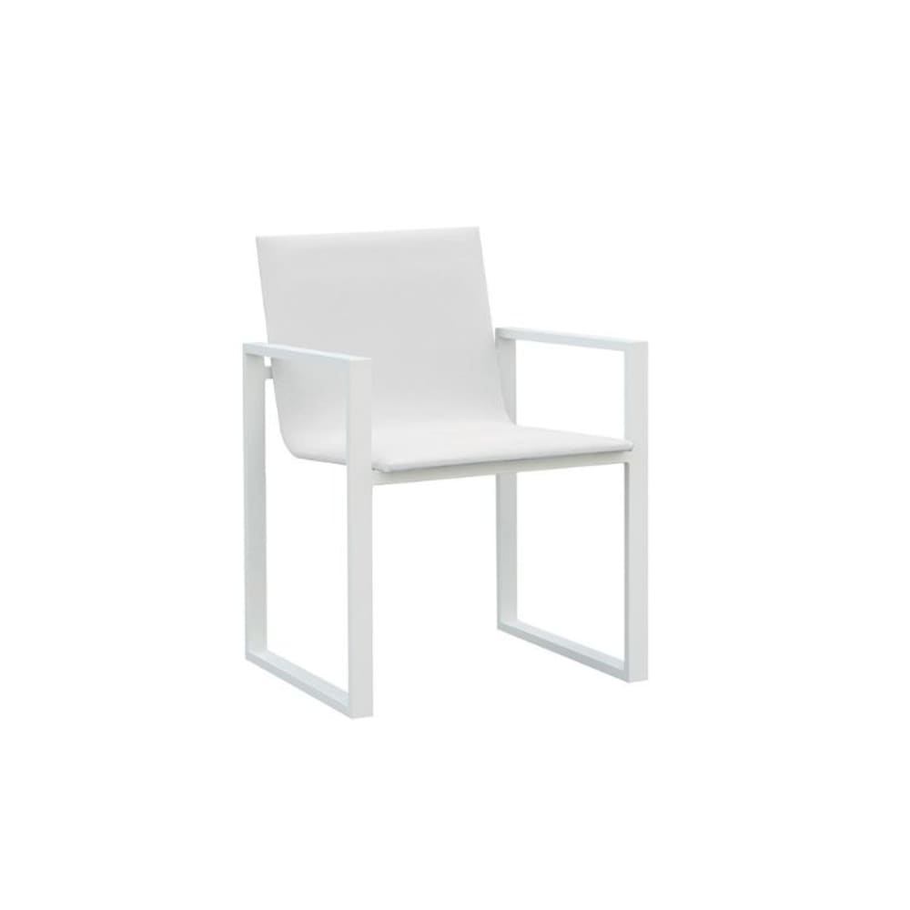 Chaise repas blanche L59 x P62 x H88 cm