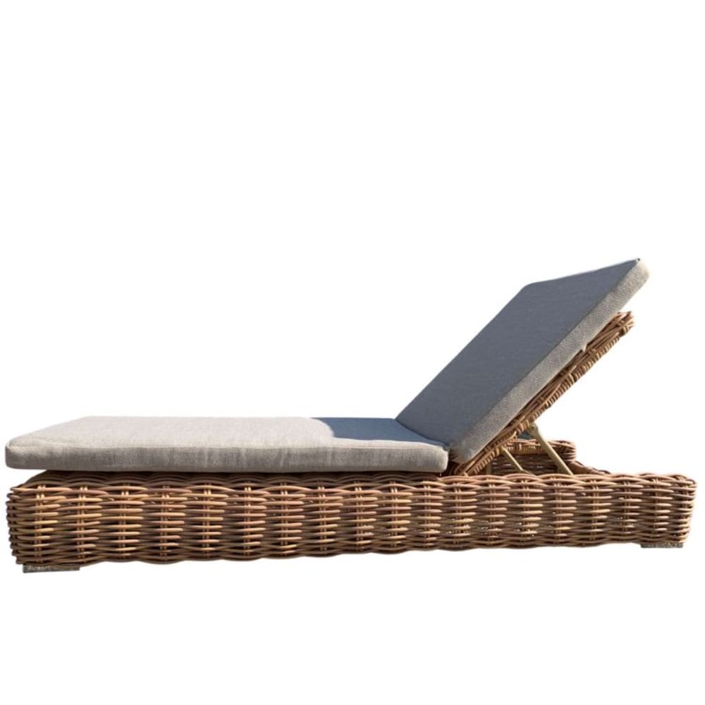 Bain de soleil marron L205 x P76 x H25 cm