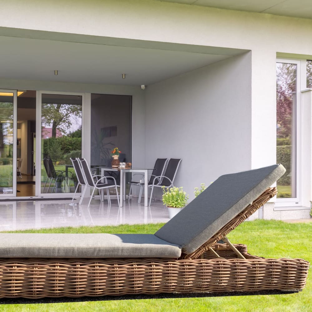Bain de soleil marron L205 x P76 x H25 cm - Maisons du Monde