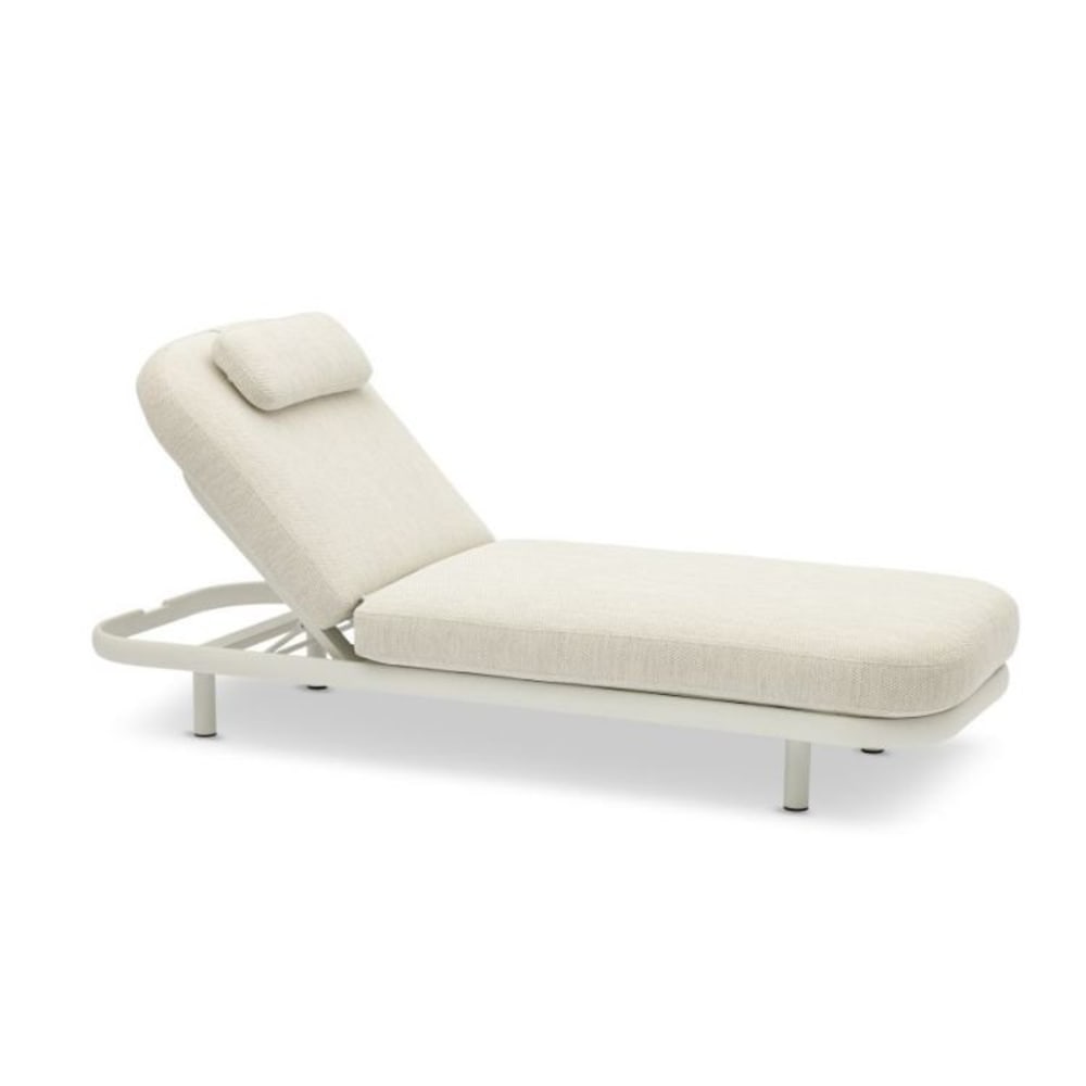 Bain de soleil beige L201 x P76 x H36 cm