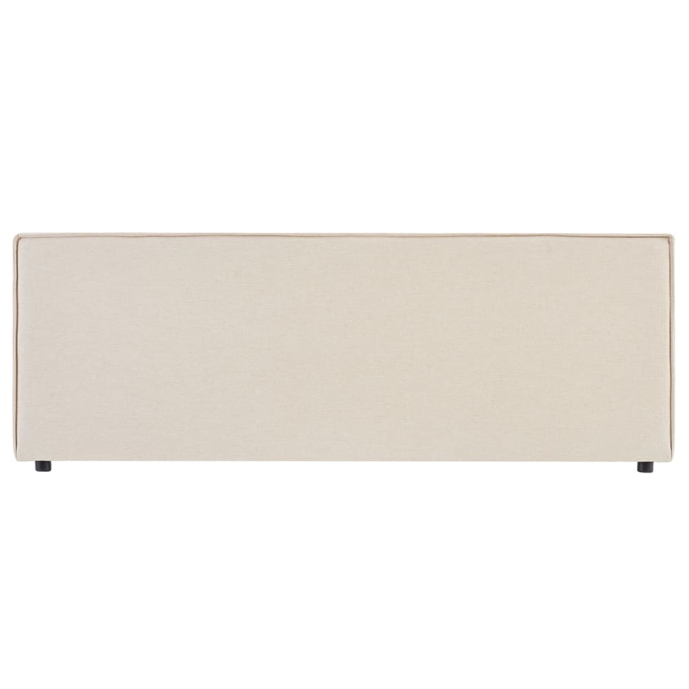 Tête de lit en tissu beige chiné 160 cm