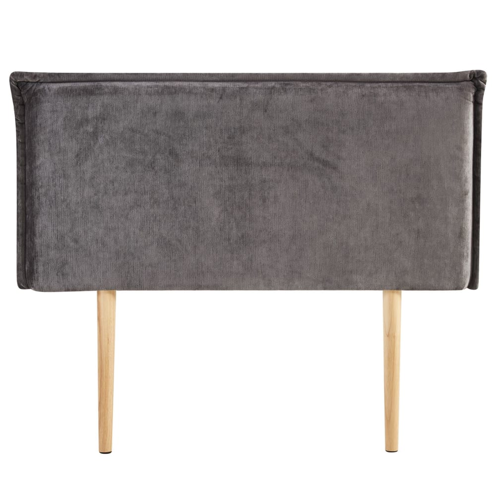 IDIMEX Kopfteil mit Stoffbezug 120x190 cm, grau style industrial - Pes - Polyester