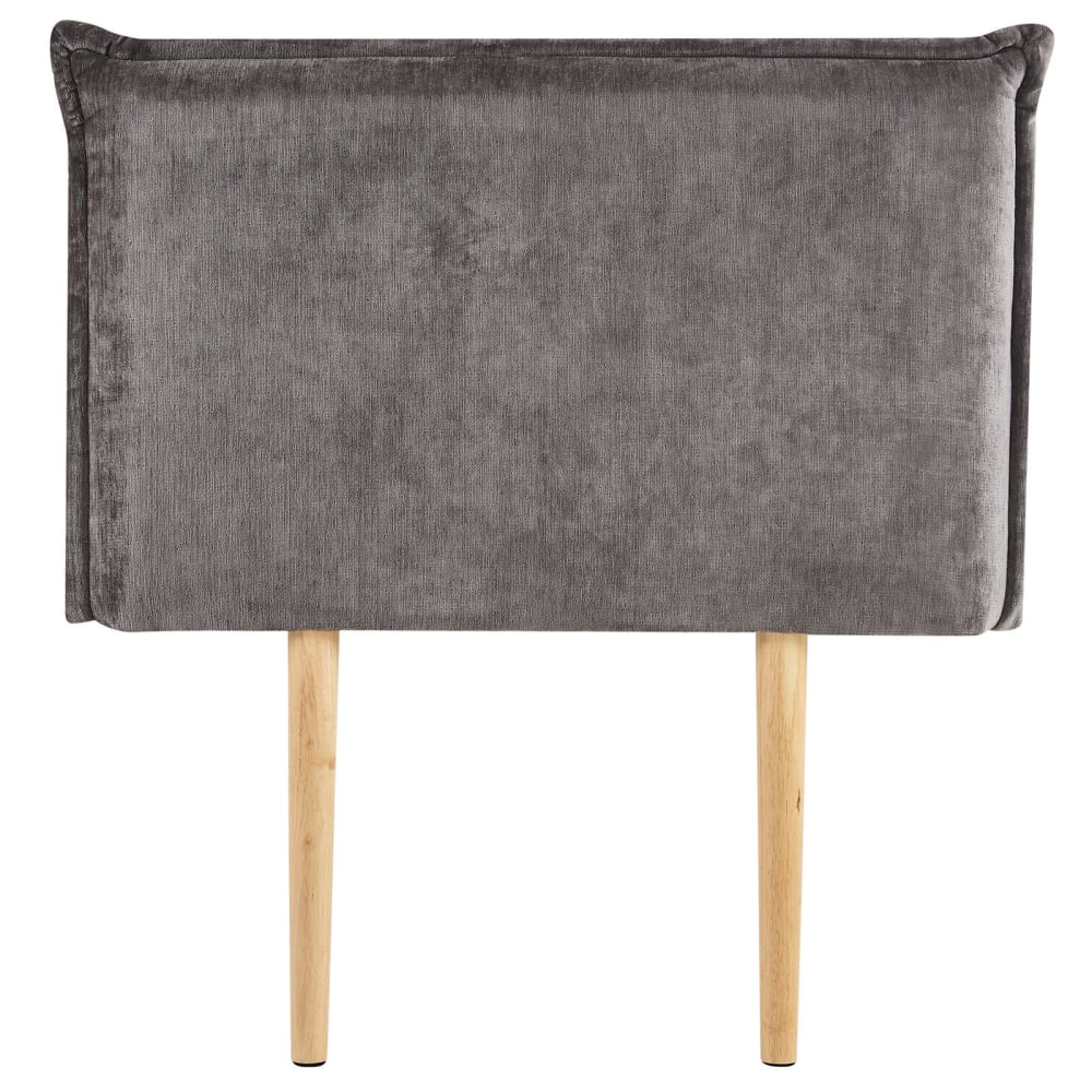IDIMEX Kopfteil mit Stoffbezug 90x190 cm, grau style modern - Pes - Polyester