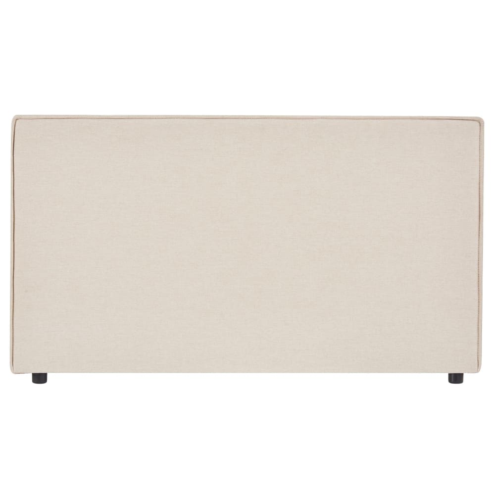 Tête de lit en tissu beige chiné 120 cm