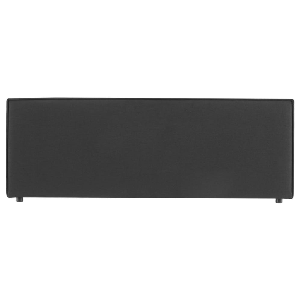 Tête de lit en tissu chiné noir 160 cm