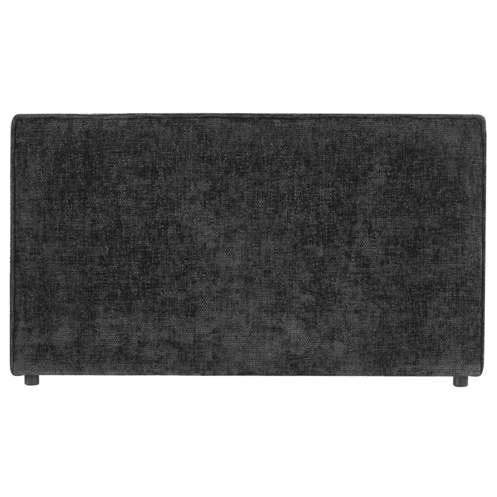 IDIMEX Kopfteil aus Chenille 120x190 cm, schwarz style industrial - Pes - Polyester
