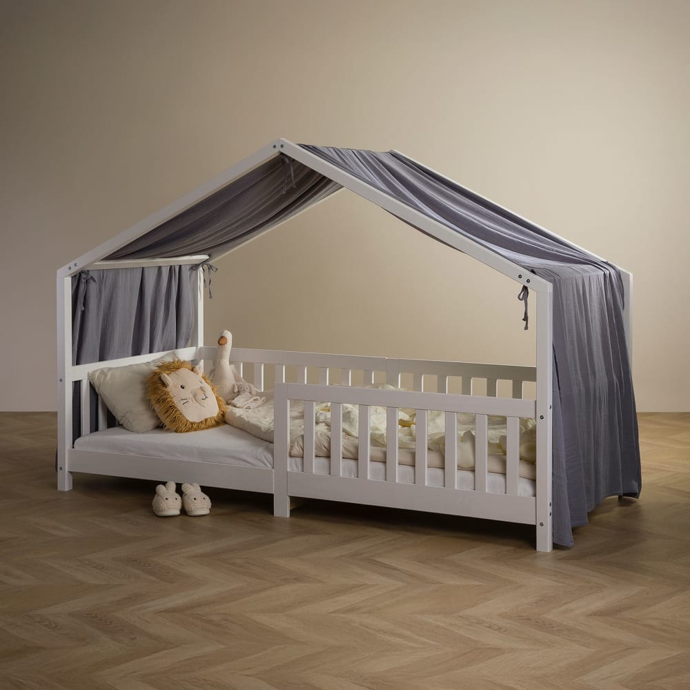 Hausbett-Himmel aus 100% Baumwolle, grau - Maisons Du Monde