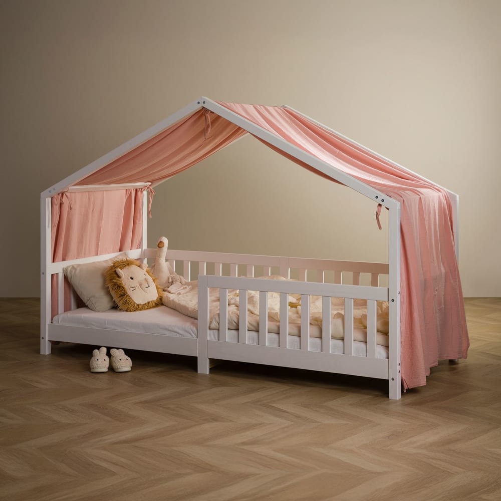 Hausbett-Himmel aus 100 % Baumwolle, rosa - Maisons Du Monde