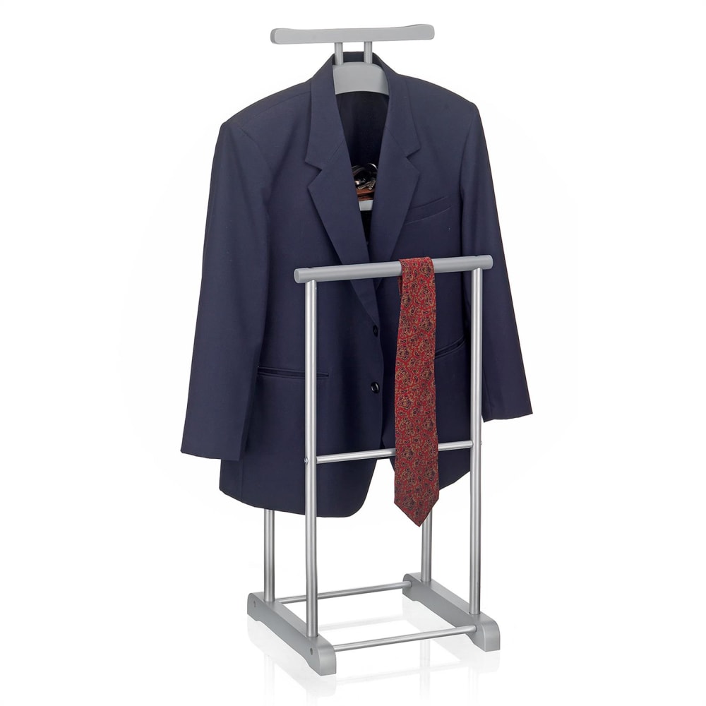 Valet de chambre double portant en métal, gris - Maisons du Monde