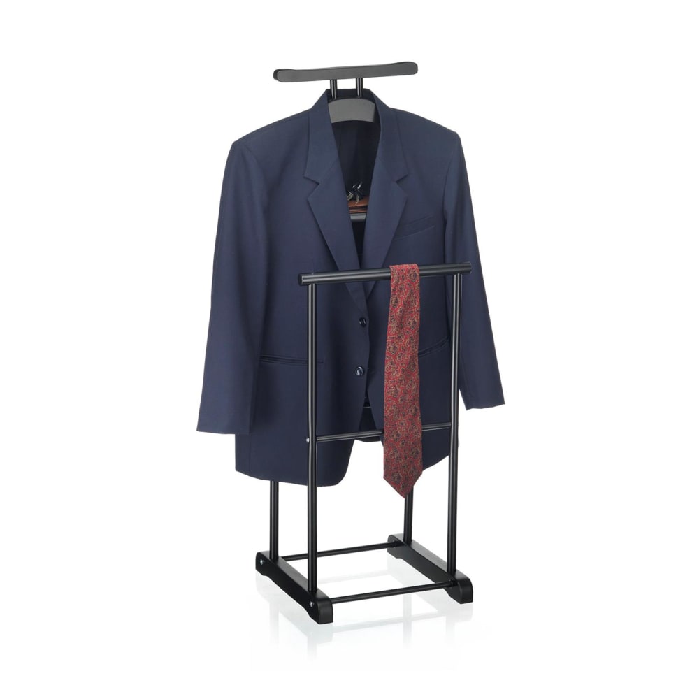 Valet de chambre 2 portants en métal, noir - Maisons du Monde