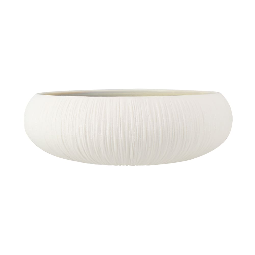 Lot de 6 bols en porcelaine beige et blanc 18cm