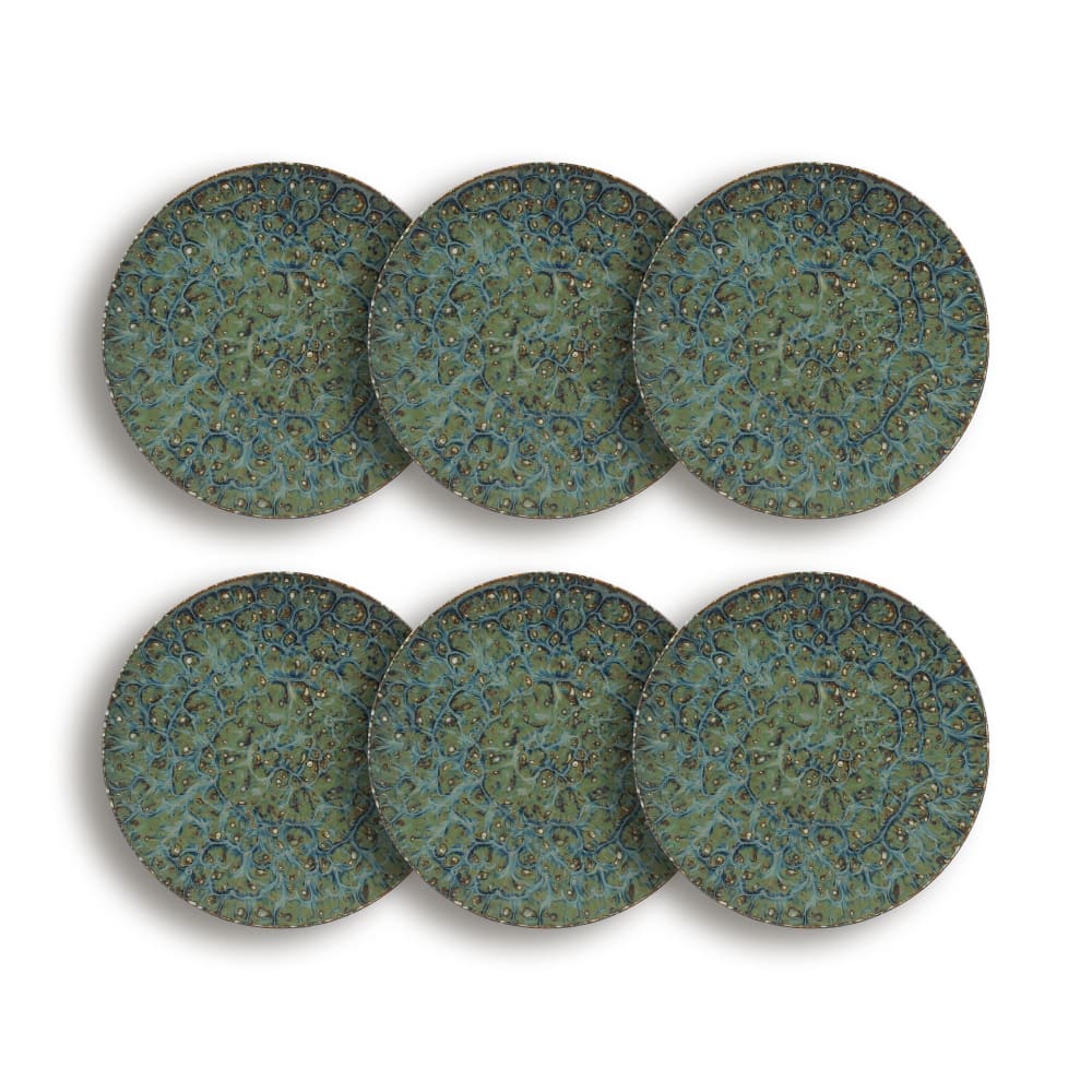 Lot de 6 assiettes à dessert en porcelaine 20cm Lot de 6 assiettes à dessert en porcelaine 20cm
